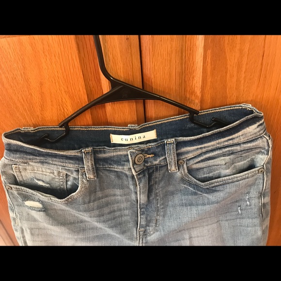 Eunina Dawn high rise wide leg crop jeans size 9 regular - Picture 8 of 9